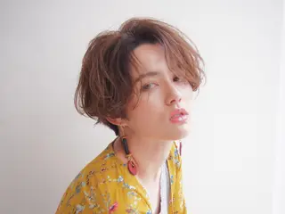 ショート 似合わせ艶髪カラー ❤️ハダユミのヘアスタイル