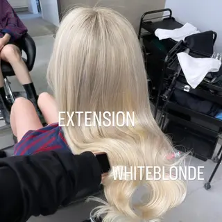 ロング エクステ🩵ブリーチ 韓国ヘア🩵KAEのヘアスタイル