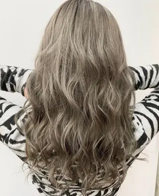 ロング カラー パーマ ヘアアレンジ メンズ キッズ grand story/colulu渋谷2号店所属・kotona 🤍miuraのヘアスタイル