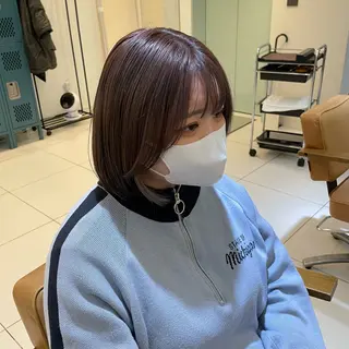 ミディアム カラー 田口 花葉のヘアスタイル