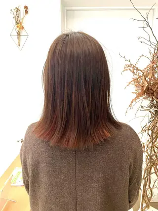 セミロング 長町/酸性ストレート /曲がる縮毛矯正のヘアスタイル