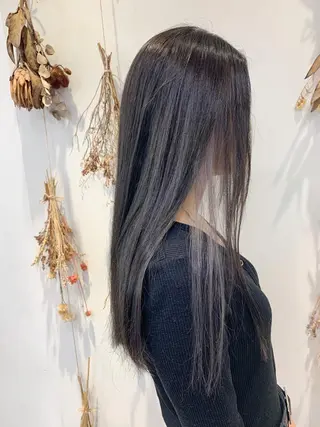 ロング カラー 縮毛矯正/髪質改善 /韓国風　山川春輝のヘアスタイル