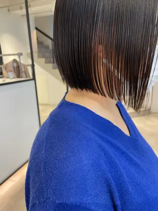 ショート 🎀ボブ+ハイトーン シュカ👶🏻のヘアスタイル