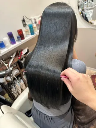 ロング カラー 平田 たかしのヘアスタイル