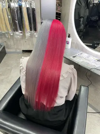 ロング カラー 🌟ブリーチ/ボブ/ レイヤー渋谷☀️のヘアスタイル