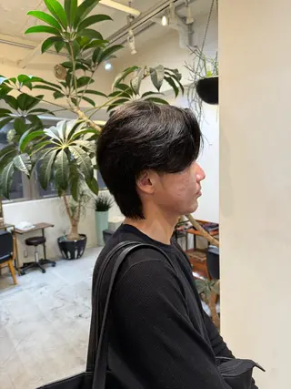 パーマ メンズ 赤木蓮/メンズ特化 パーマ/ハイトーンのヘアスタイル