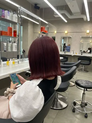 ミディアム カラー ヘアアレンジ 💗横浜美容室 💗HARUNAのヘアスタイル