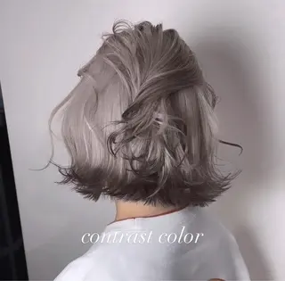 ミディアム カラー 💜ハイトーン💛 マジカルかいちゃんのヘアスタイル