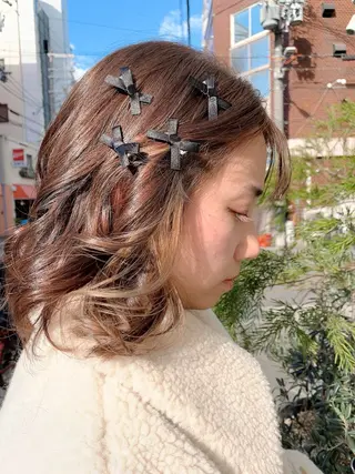 ヘアアレンジ ハイトーン /愛子のヘアスタイル