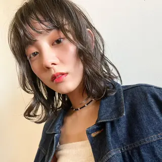 セミロング カラー パーマ ヘアアレンジ メンズ キッズ ネイル マツエク・マツパ アイブロウ 丁寧なカウンセリング 🌿Chiemi🌿のヘアスタイル