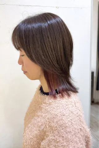 ミディアム 南 菜花のヘアスタイル