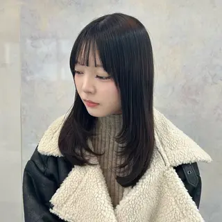 セミロング 🥀YUIHA🥀 テザインカラー♥のヘアスタイル