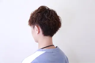 ショート パーマ メンズ HAIRSILVA徳間店所属・石倉 真のヘアスタイル