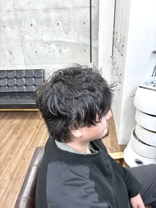 ショート パーマ メンズ 【メンズ特化】 横浜美容師kuのヘアスタイル