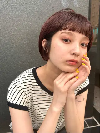 ショート カラー 透明感/ベージュ /kazui🐈のヘアスタイル