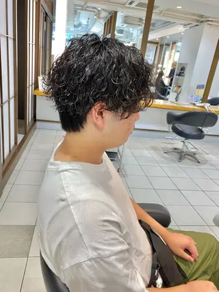 ショート パーマ 山田勇真 ボブ/縮毛矯正/金山のヘアスタイル