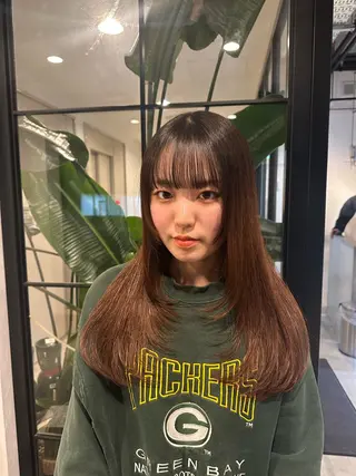 ロング 髪質改善/縮毛矯正 新潟/レイヤー/有紗のヘアスタイル