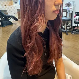 ロング MOLLASALON 浅香山店所属・髪質改善カラー 縮毛矯正🤍辻桃加のヘアスタイル