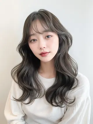 セミロング 🦋ハイトーン🦋 石山 希理🦋のヘアスタイル