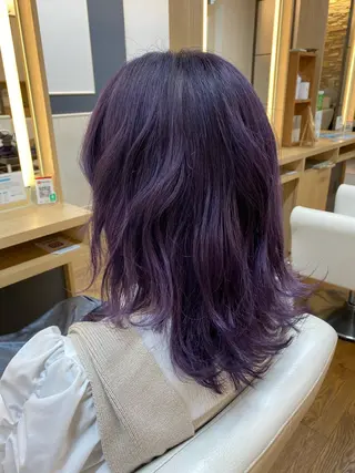 セミロング 韓国ヘア sasugaのヘアスタイル