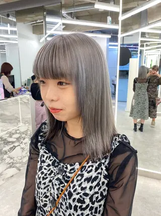 セミロング カラー Brown 藤沢店のヘアスタイル