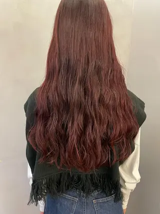 ロング パーマ Garland  Ginza所属・モモ🍑 レイヤー/ボブ/暖色のヘアスタイル