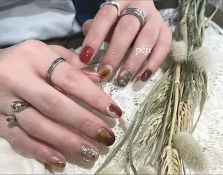 ショート m kaori𓃟のネイルデザイン