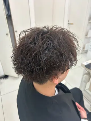 カラー パーマ メンズ 髪質改善/艶カラー/ メンズパーマ/鈴木のヘアスタイル