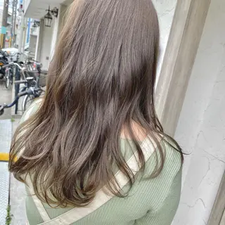 セミロング カラー 美髪・髪質改善 有田怜平のヘアスタイル