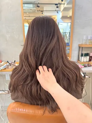 セミロング カラー 🫧髪質改善/Wカラ ー 暖色 🌸桜🌸のヘアスタイル