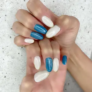 ロング カラー パーマ ヘアアレンジ メンズ キッズ ネイル マツエク・マツパ アイブロウ Salon Ｋのネイルデザイン