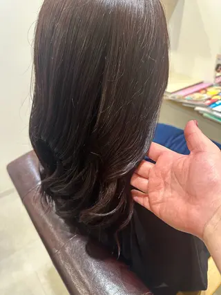 ミディアム カラー hair&eyelash Truth所属・Truth上谷綾子/ 名古屋市北区/黒川駅のヘアスタイル