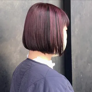 ミディアム カラー 比嘉 陽のヘアスタイル