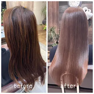 ロング カラー i  plus＋所属・髪質改善で 憧れの潤艶美髪にのヘアスタイル