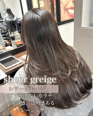 ロング カラー ヘアアレンジ 顔まわり職人🇰🇷 韓国ヘア/KAITOのヘアスタイル