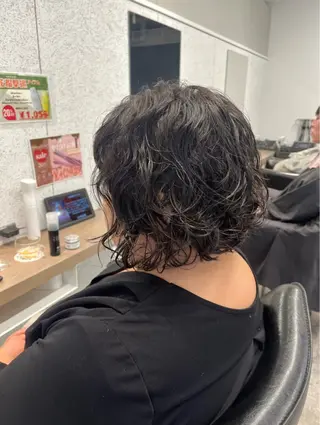 ショート カラー パーマ 🍓艶髪/艶カラー ハイトーン/しんたにのヘアスタイル