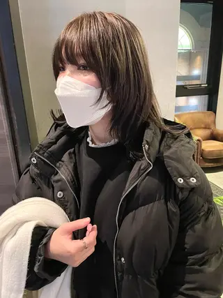 ミディアム カラー メンズヘア/レイヤー /ボブ山内春輝のヘアスタイル