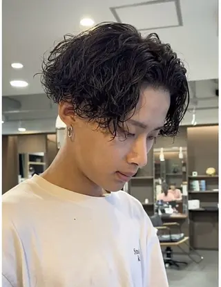 パーマ メンズ 年間2000名担当◎ パーマ職人/仲原佑樹のヘアスタイル
