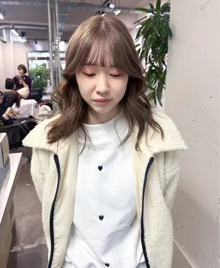 カラー ロングレイヤー ¥0🎀MEIのヘアスタイル