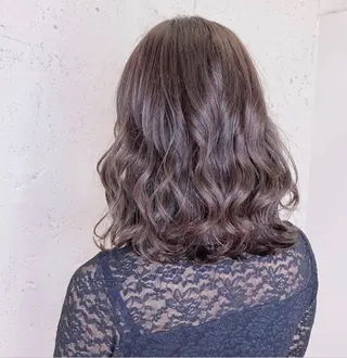 ミディアム カラー パーマ KAEDE🎀 ジャニオタ美容師のヘアスタイル