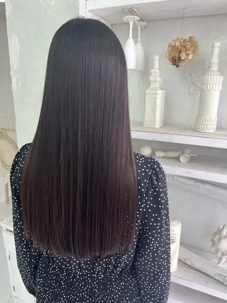 ロング カラー he elのヘアスタイル