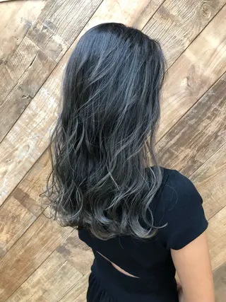 セミロング カラー ハイライト/透明感 カラー🏝️あんじゅのヘアスタイル