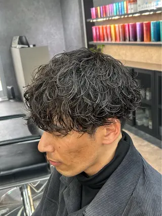 パーマ メンズ 深野 ちさとのヘアスタイル