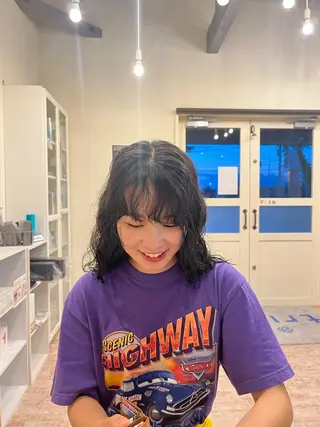 カラー ルプラボウ　小野寺 菜穂/豊橋/パーマのヘアスタイル