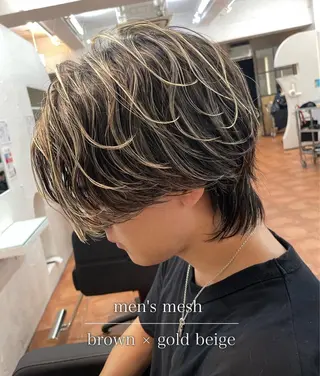 メンズ 白髪ぼかし/白髪 メッシュ/ゆうとのヘアスタイル
