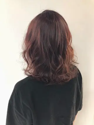 ミディアム カラー 女性リピ90%🍨 🩷佐藤みずきのヘアスタイル