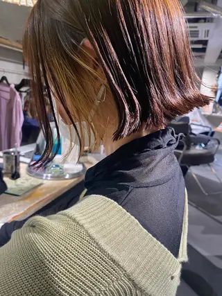 ショート カラー デザインカラー/パー マ🦖外岡咲希🦖のヘアスタイル