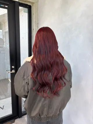 ロング カラー 暖色/ハイトーン/ カラー/HBLのヘアスタイル