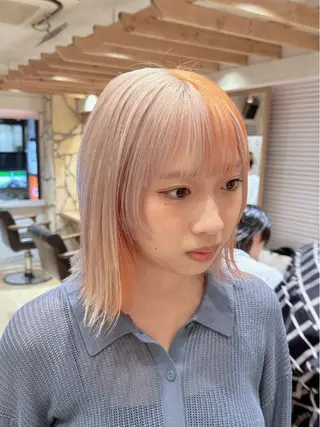 ミディアム 新宿 木下拓哉のヘアスタイル