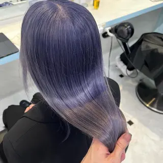 セミロング カラー 髪質改善/ハイトーン /新宿/Takutoのヘアスタイル